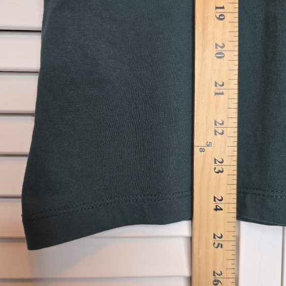 PINK Perfect Cotton Tee Green Logo Oversized Loungewear Sleep Shirt Women Small‎ - Picture 10 of 10